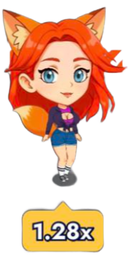 Sweetie Fox из краш игры Sweetie Road от Мостбет